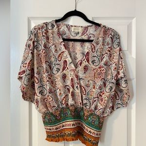 Melloday vneck blouse